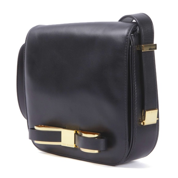 NWOT Ted Baker Beesome Slim Bow
Mid crossbody handbag,  8"x7.5"x2.25" BLACK - Picture 6 of 14
